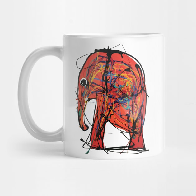 Colorful Elephant Art by BestOfThings